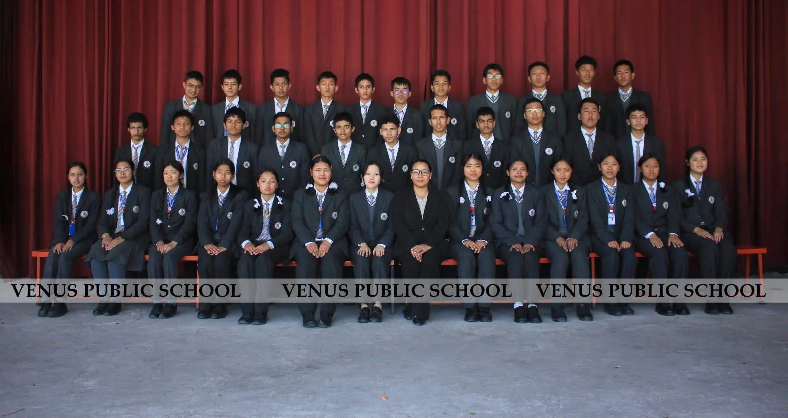 Venus Public School students in formal school uniforms